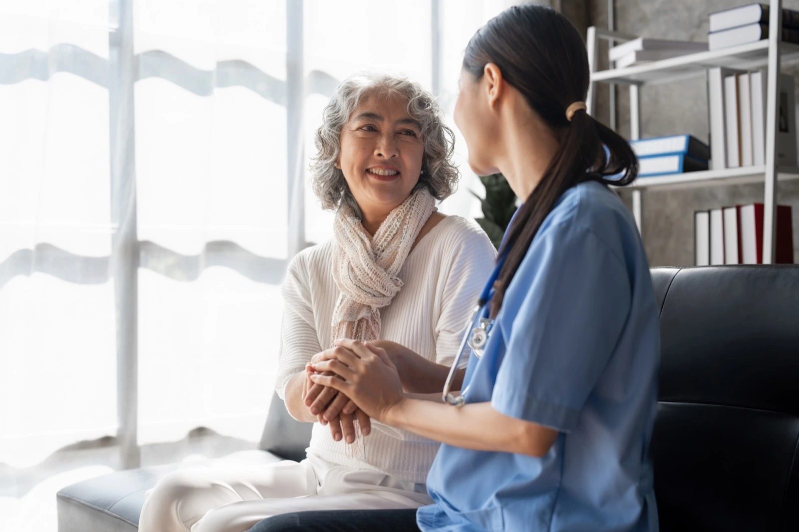 Care coordinator speaking with a patient